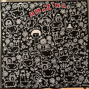 'Amazing' 12"x12" (30cm x 30cm) Canvas Art