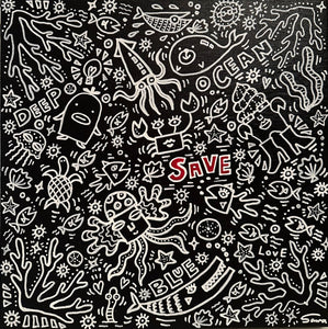 'Save' 12"x12" (30cm x 30cm) Canvas Art