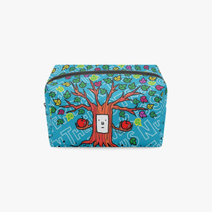 'B3' Tree in blue-Large Capacity Travel Makeup Bag