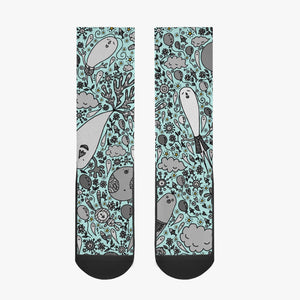 Dream in turquoise-. Reinforced Sports Socks