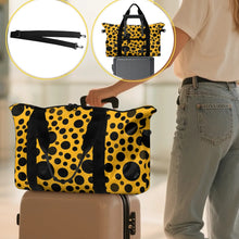 Load image into Gallery viewer, 'Yellow with Black dots' Weekender Bag

