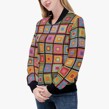 画像をギャラリービューアに読み込む, Colorful Square-Trending Women’s Jacket
