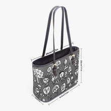 Load image into Gallery viewer, 586. Large -Leather Tote Bag Friends on the Earth
