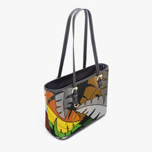 画像をギャラリービューアに読み込む, 586. Large Leather Tote Bag Jungle
