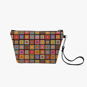 Colorful Square- Zipper Sling  Bag