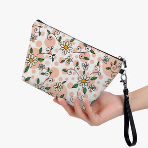 Spring Daisy in Pink- Zipper Sling  Bag