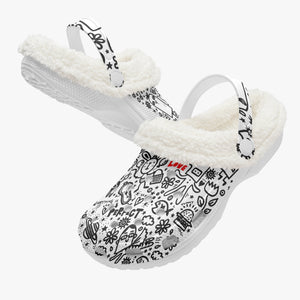 Everything is Perfect white-Lined  Clogs