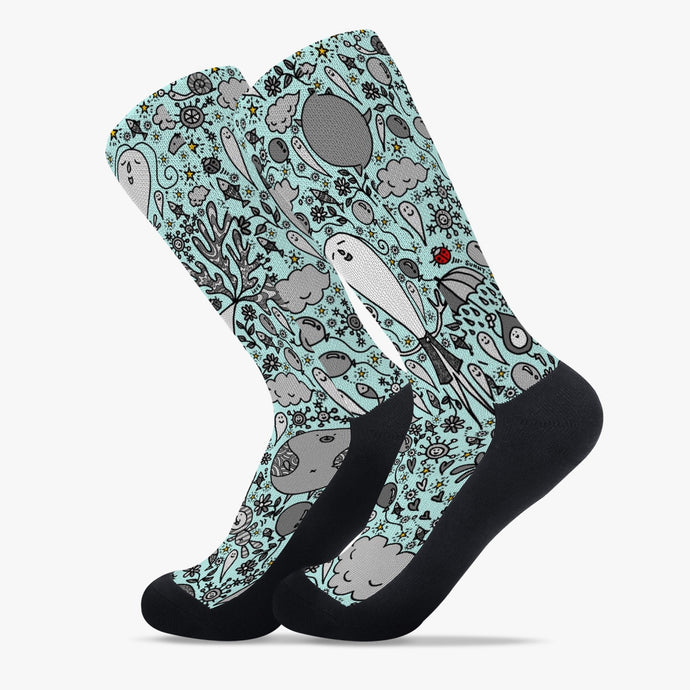 Dream in turquoise-. Reinforced Sports Socks