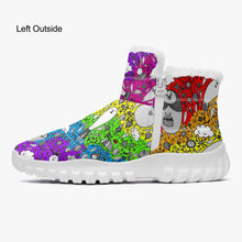 Load image into Gallery viewer, Dream in Rainbow- Fur Zipper Up Boots
