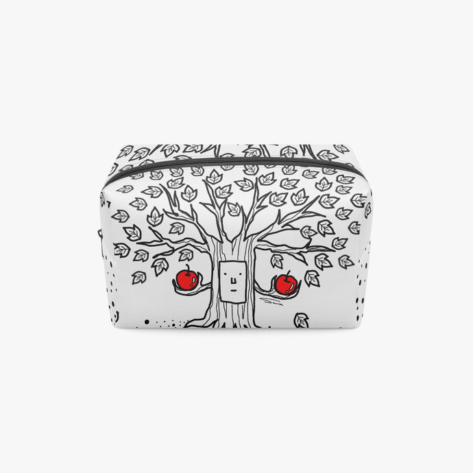 'B2'Tree in White-Large Capacity Travel Makeup Bag