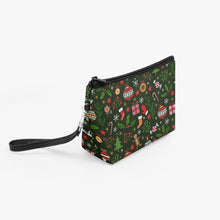 Load image into Gallery viewer, 288. ‘Holly Pop’ Zipper Makeup Bag with Wrist Strap
