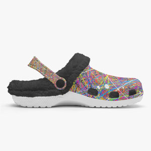 Rainbow Threads-Lined  Clogs