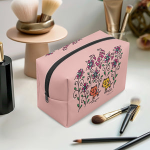 'B9' Boxy Makeup Bag cat lovers