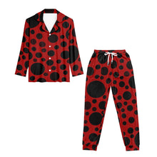 Load image into Gallery viewer, 'Red with Black dots' Women's Pajama Set
