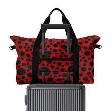 Load image into Gallery viewer, 'Red with Black dots' Weekender Bag
