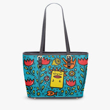 Load image into Gallery viewer, 586. Large Leather Tote Bag Tullip
