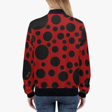 画像をギャラリービューアに読み込む, Red with black dots-Trending Women’s Jacket
