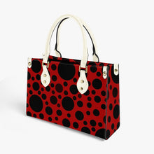 Load image into Gallery viewer, 874. Women&#39;s Bag Red with Black dots
