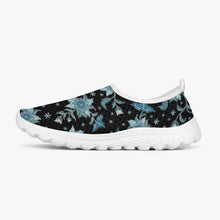 画像をギャラリービューアに読み込む, Blue Flower-Women&#39;s Slip-On
