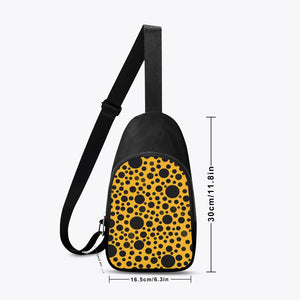 Yellow with Black dots- Chest Bag