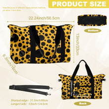 Load image into Gallery viewer, 'Yellow with Black dots' Weekender Bag
