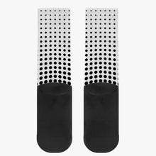 Load image into Gallery viewer, White with black dots- Reinforced Sports Socks
