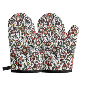 Oven glove(two pieces)