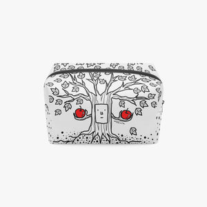 'B2'Tree in White-Large Capacity Travel Makeup Bag