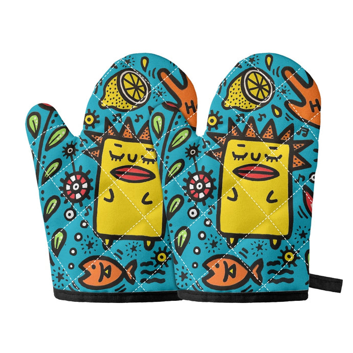 Oven glove(two pieces)