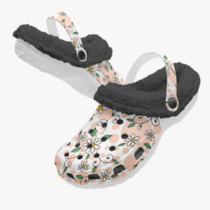 Daisy-Lined  Clogs