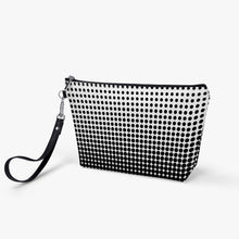 Load image into Gallery viewer, White with black dots-Zipper Sling Bag
