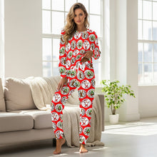 画像をギャラリービューアに読み込む, 'Santa' Women's drawstring pajamas set
