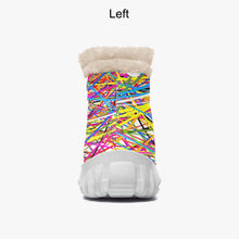 Load image into Gallery viewer, Rainbow Threads- Fur Zipper Up Boots
