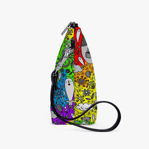 Dream in Rainbow- Zipper Sling  Bag