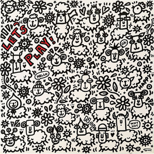 'Let's Play'  24"x24" (60cm x 60cm) Canvas Art