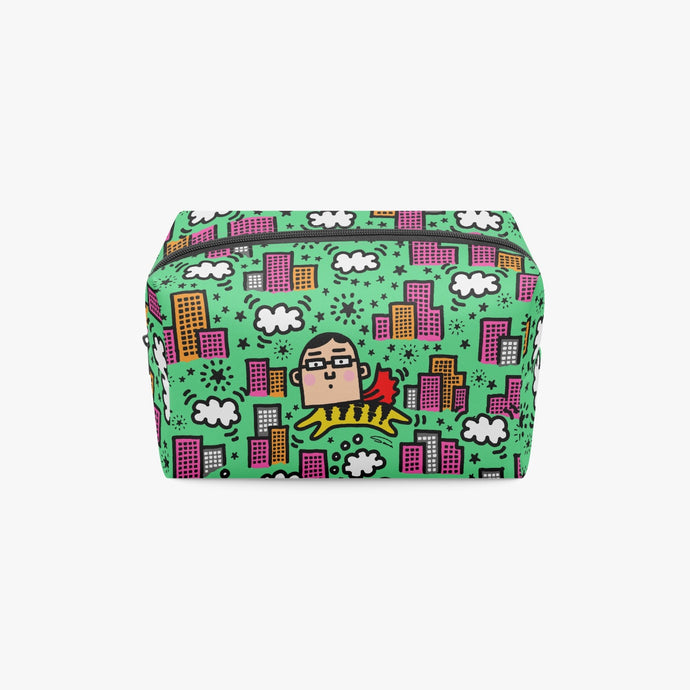 585. ‘Tiger Human’ Boxy Makeup Bag