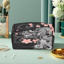 Load image into Gallery viewer, Yozakura black-.Large Capacity Travel Makeup Bag
