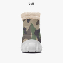 Load image into Gallery viewer, Camo- Fur Zipper Up Boots
