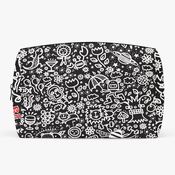 Everything is Perfect black-.Large Capacity Travel Makeup Bag