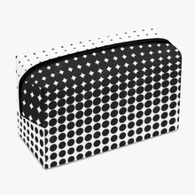 画像をギャラリービューアに読み込む, White with Black dots.-Large Capacity Travel Makeup Bag
