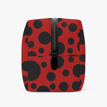 画像をギャラリービューアに読み込む, Red with Black dots-Large Capacity Travel Makeup Bag
