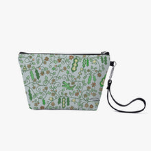 Load image into Gallery viewer, Beans in blue-. Zipper Sling Makeup Bag
