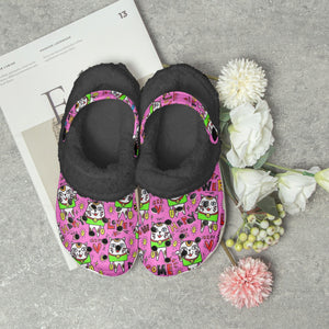 475. Lined All Over Printed Clogs Manekineko