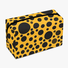 Load image into Gallery viewer, Yellow with Black dots -Large Travel Pouch
