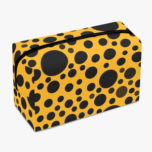 Yellow with Black dots -Large Travel Pouch