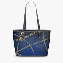 Load image into Gallery viewer, 586. Large -Leather Tote Bag Chains
