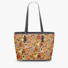 Load image into Gallery viewer, 586. Large Leather Tote Bag Varieties squash
