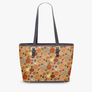 586. Large Leather Tote Bag Varieties squash