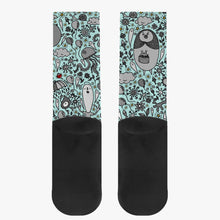 Load image into Gallery viewer, Dream in turquoise-. Reinforced Sports Socks
