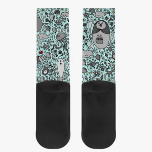 Dream in turquoise-. Reinforced Sports Socks